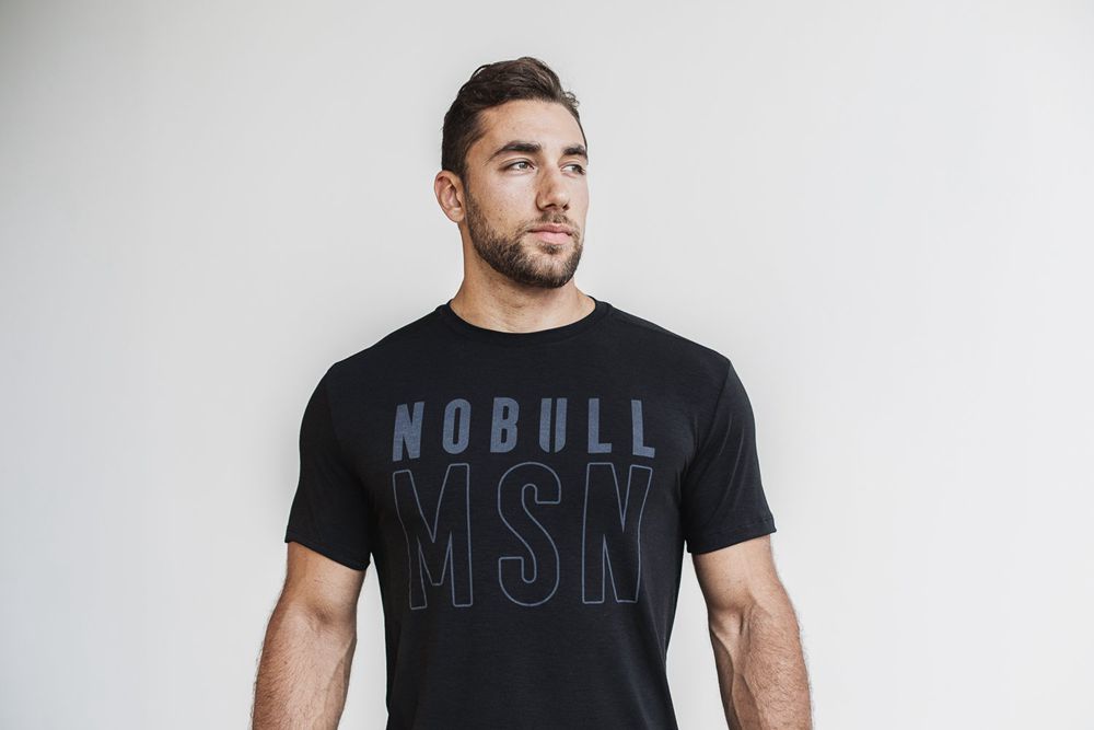 T-Shirts NOBULL Homme Noir - NOBULL (Madison),France (1425-BKVLP)